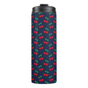Bouteilles Isothermes Cerises Rouges Mignonnes Été Navy & Rouge