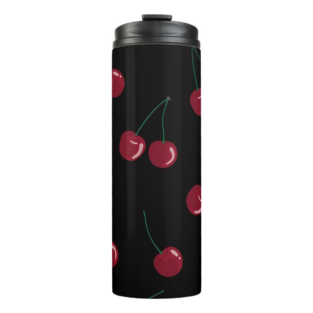 Bouteilles Isothermes Cerisier rouge Noir (Devant)