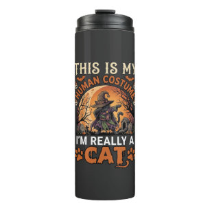Bouteilles Isothermes C'est Mon Costume D'humain Réellement Chat Hallowe