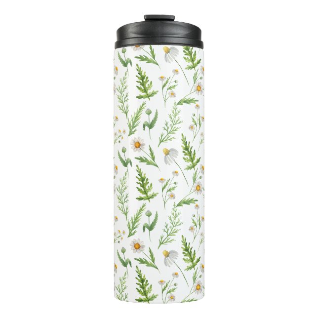 Bouteilles Isothermes Chamomile Fleur Botanique Rustique Motif (Devant)