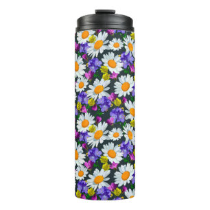 Bouteilles Isothermes Chamomille et fleurs sauvages sans soudure motif