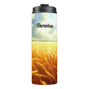 Bouteilles Isothermes Champ de blé en été