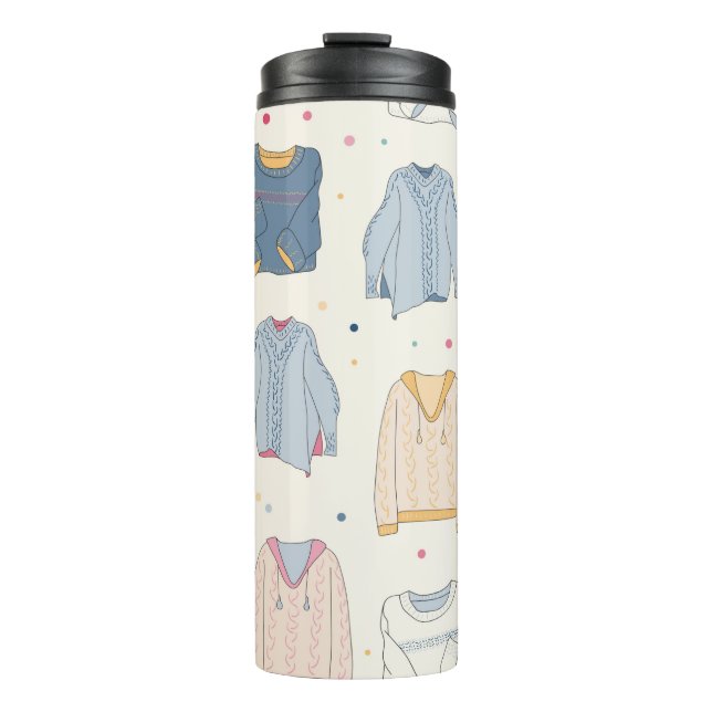 Bouteilles Isothermes Chandails multicolores, douillets, automne chaud h (Devant)