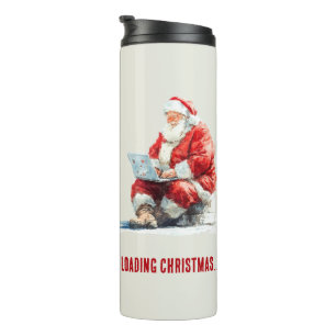 Bouteilles Isothermes Chargement de Noël, design drôle de Père Noël