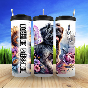 Bouteilles Isothermes Charme floral capricieux de Bruxelles Griffon