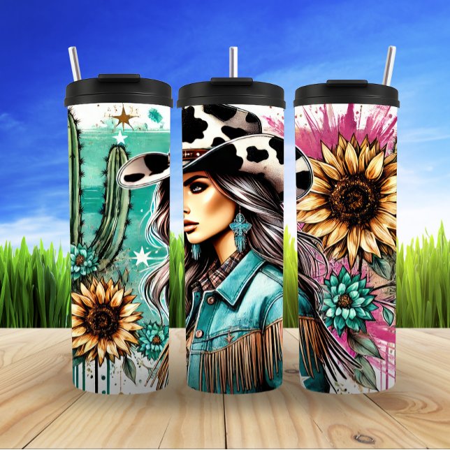 Bouteilles Isothermes Charme occidental vintage (Créateur téléchargé)