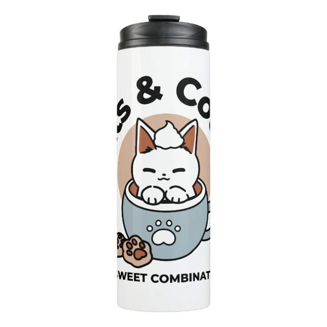 Bouteilles Isothermes Chat adorable en Mug Conception de vacances - Chat (Devant)