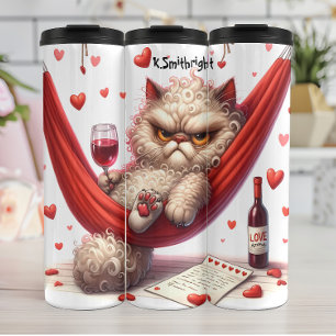 Bouteilles Isothermes Chat bouffant grumeux au vin