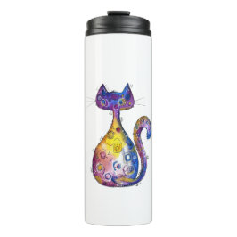 Bouteilles Isothermes Chat couleur blanc mignon