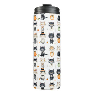 Bouteilles Isothermes Chat Cute Personnalisé illustré Tumblers
