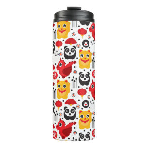 Bouteilles Isothermes Chat, dragon, et panda chanceux de la Chine
