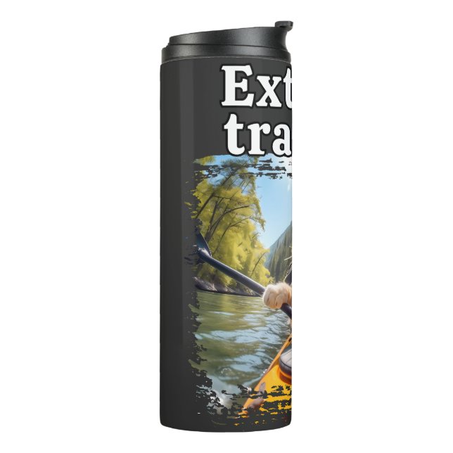 Bouteilles Isothermes chat drôle kayak paddle (Tourné sur la gauche)