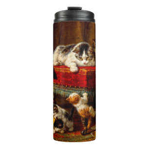 Bouteilles Isothermes Chat et chatons Jouer avec chaise