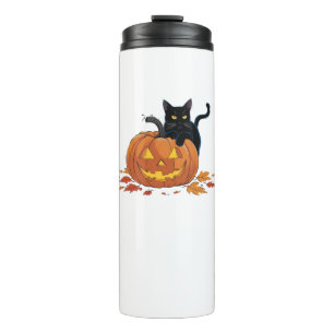 Bouteilles Isothermes Chat Halloween Citrouille Pour Femmes Hommes Enfan