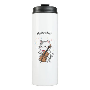 Bouteilles Isothermes Chat musicien au violoncelle mignon