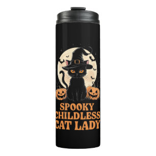 Bouteilles Isothermes Chat sans enfant Lady Halloween élection sorcière