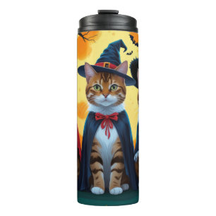 Bouteilles Isothermes Chats Bengal Citrouille Halloween Drôle