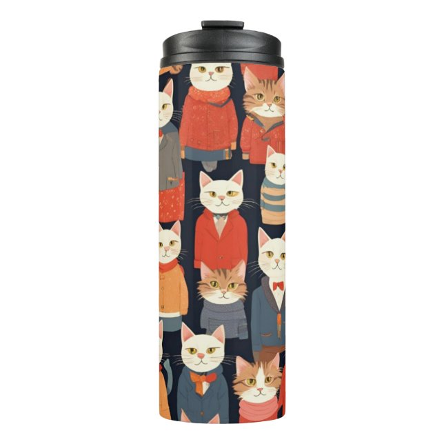 Bouteilles Isothermes Chats en tumbler (Devant)