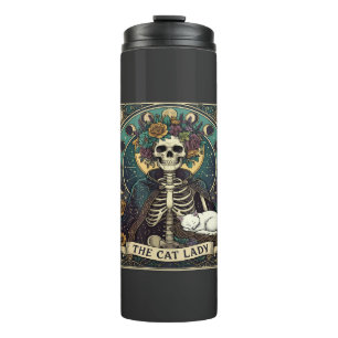 Bouteilles Isothermes Chatte Dame Haloween Squelette Floral Lune Boussol