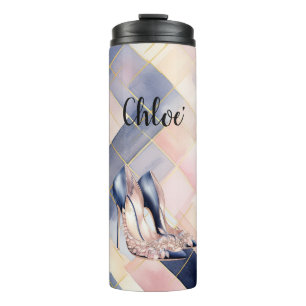 Bouteilles Isothermes Chaussures à talons hauts blush crème bleu françai