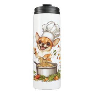 Bouteilles Isothermes Chef Chihuahua - Maître de chien culinaire