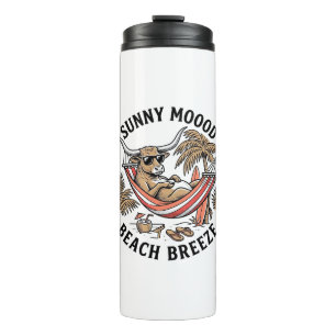 Bouteilles Isothermes Chemise de vache de plage Art animalier de ferme d