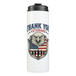 Bouteilles Isothermes Chemise Thank You Veterans Patriotic Eagle Shield