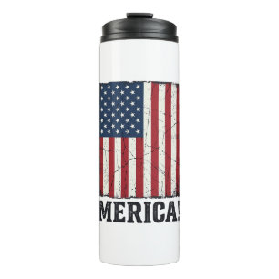 Bouteilles Isothermes Chemise vectorielle patriotique drapeau Merica en