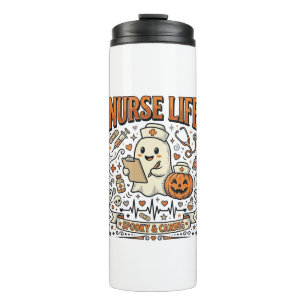 Bouteilles Isothermes Chemise vintage citrouille fantôme Halloween Nurse