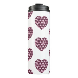 Bouteilles Isothermes Cherry Carré rose et coeur diamant