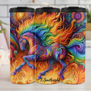 Bouteilles Isothermes Cheval Arc-en-Ciel Psychédélique Fantastique Arden