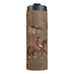 Bouteilles Isothermes Cheval de chasse aux renards et haches