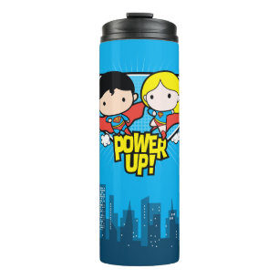 Bouteilles Isothermes Chibi Superman & Chibi Supergirl Power Up!