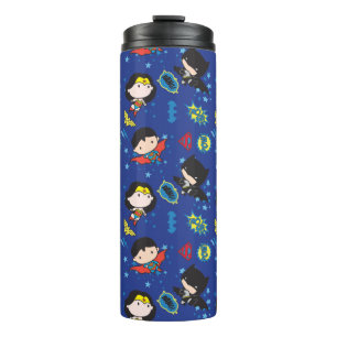 Bouteilles Isothermes Chibi Wonder Woman, Superman et Batman Motif