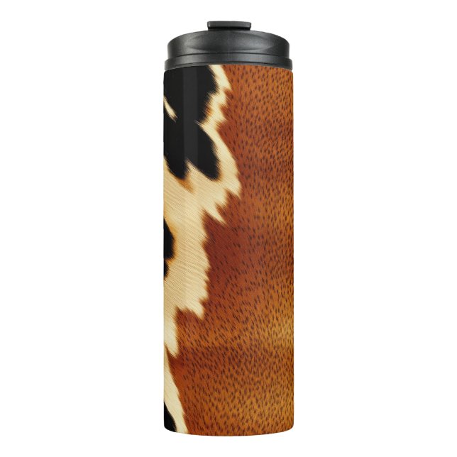 Bouteilles Isothermes Chic Brown Black Cream Western Cowhide (Devant)