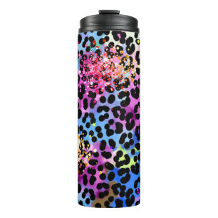 Bouteilles Isothermes *~* Chic QR Parties scintillant Animal Leopard Spo