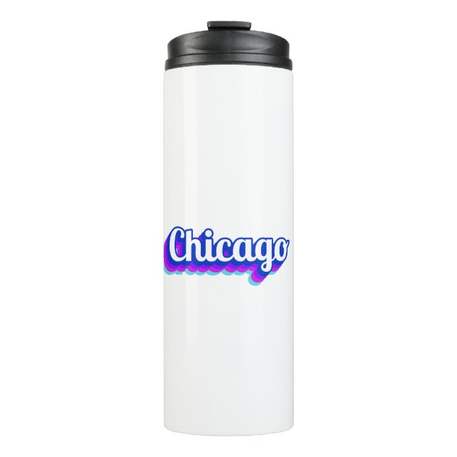Bouteilles Isothermes Chicago vintage (Devant)