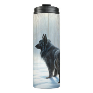 Bouteilles Isothermes Chien à neiger belge Noël