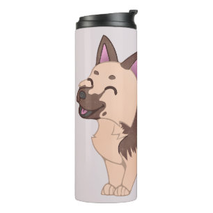Bouteilles Isothermes Chien berger allemand de Kawaii