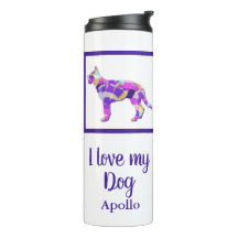 Chien berger allemand Silhouette Purple PY&B
