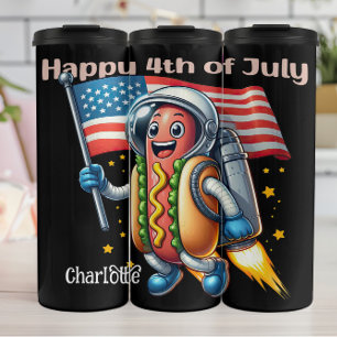 Bouteilles Isothermes Chien chaud patriotique : Vols quatrième amusant