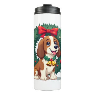 Bouteilles Isothermes Chien de Basset Hound Jingle Bells