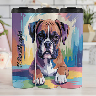 Bouteilles Isothermes Chien de boîte Abstrait et coloré
