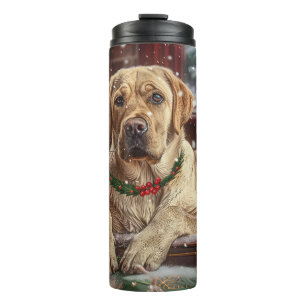 Bouteilles Isothermes Chien Labrador Fête de Noël
