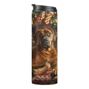 Bouteilles Isothermes Chien Rhodesian Ridgeback Noël Festif