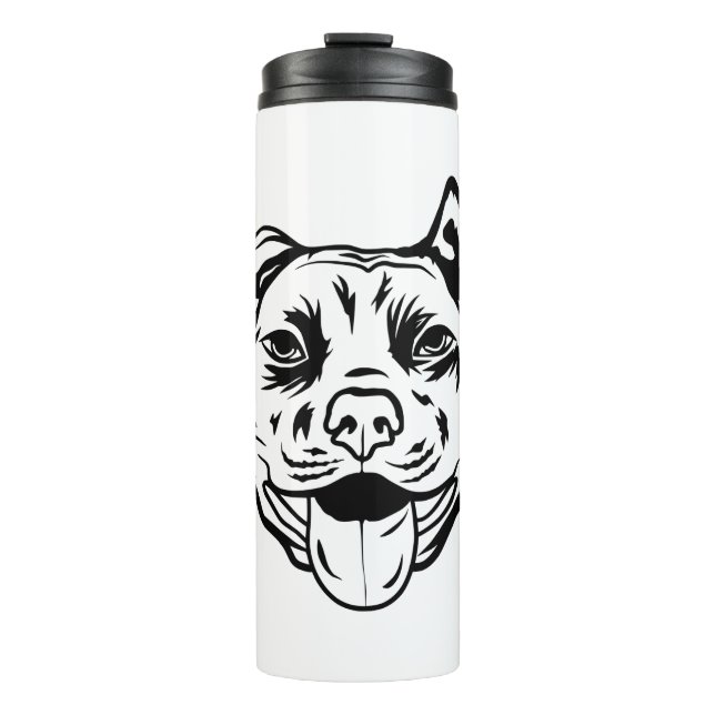 Bouteilles Isothermes Chien taureau américain (Devant)
