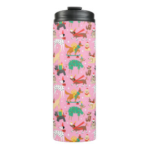 Bouteilles Isothermes Chiens de Noël en Motif de vêtements de vacances