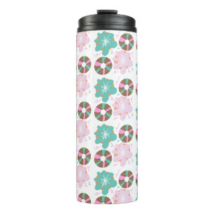 Bouteilles Isothermes Chiens de Noël pour enfants Doodle rose
