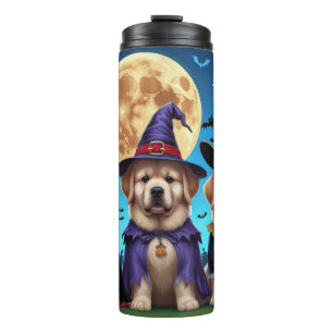 Bouteilles Isothermes Chiens de Terre-Neuve Citrouille Halloween Funny