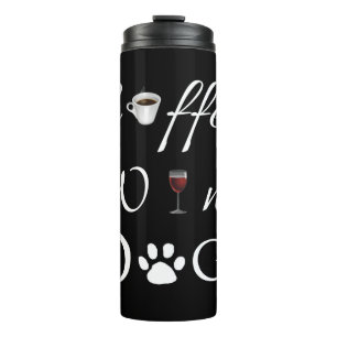 Bouteilles Isothermes Chiens de vin de café Tumbler thermique